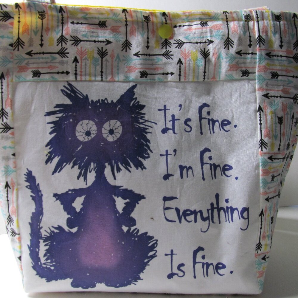 It's Fine Cat Tote Bag #2312026